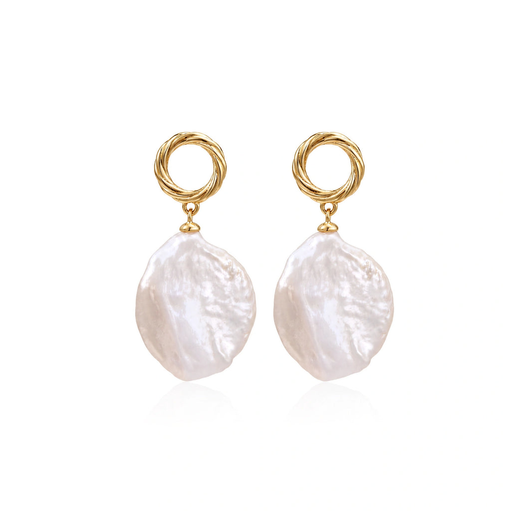 Pearl Glow Baroque Drop Earrings | Dopamine Alley