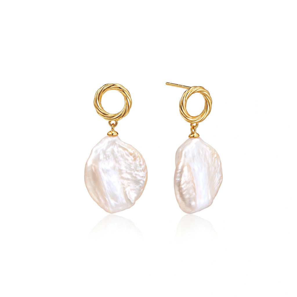 Pearl Glow Baroque Drop Earrings | Dopamine Alley