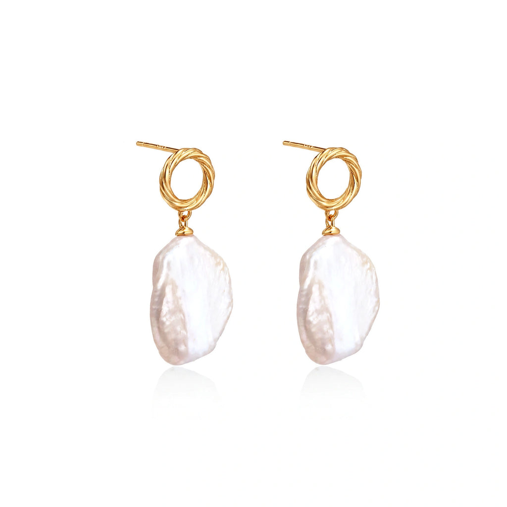 Pearl Glow Baroque Drop Earrings | Dopamine Alley