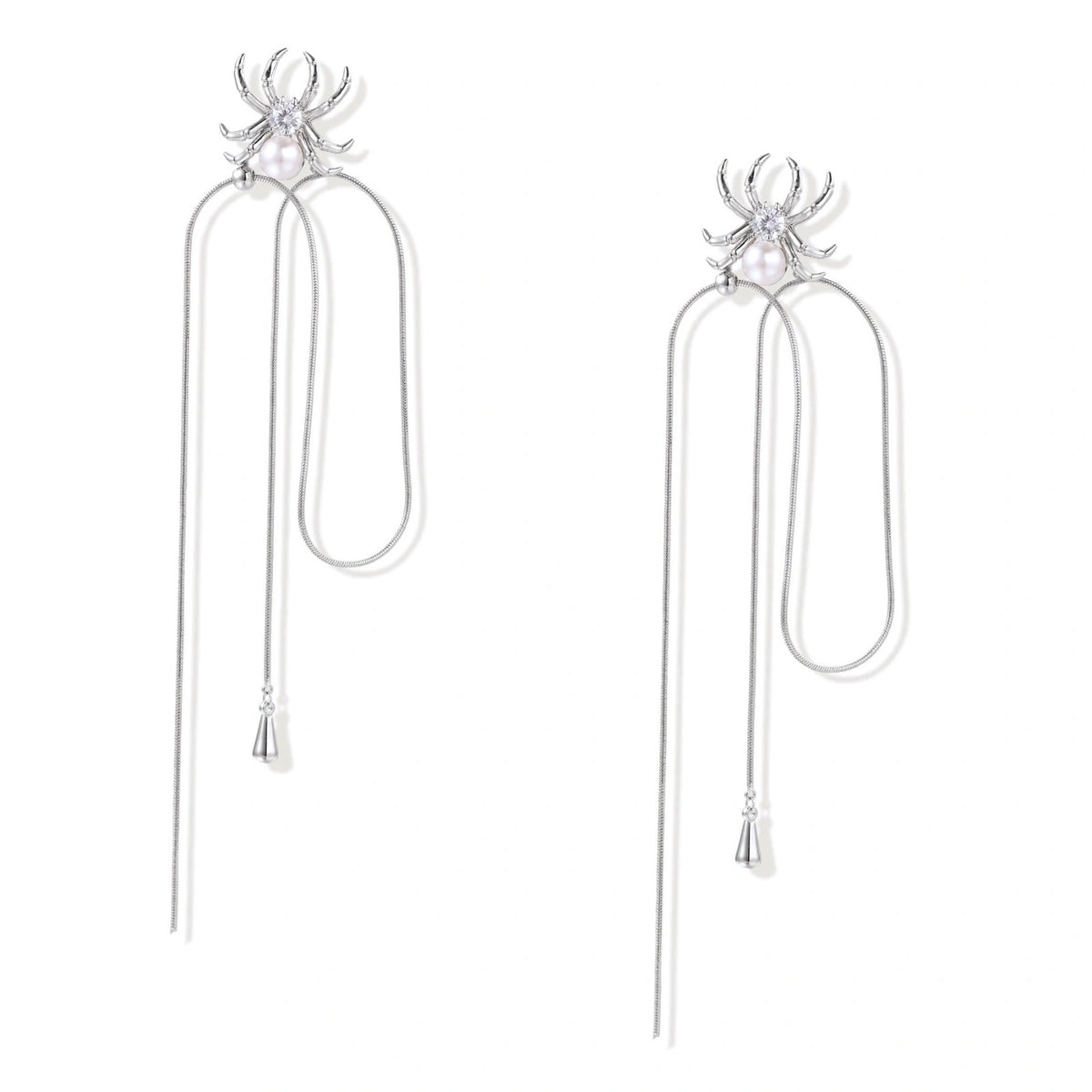 Pearl Spider Drop Earrings | Dopamine Alley