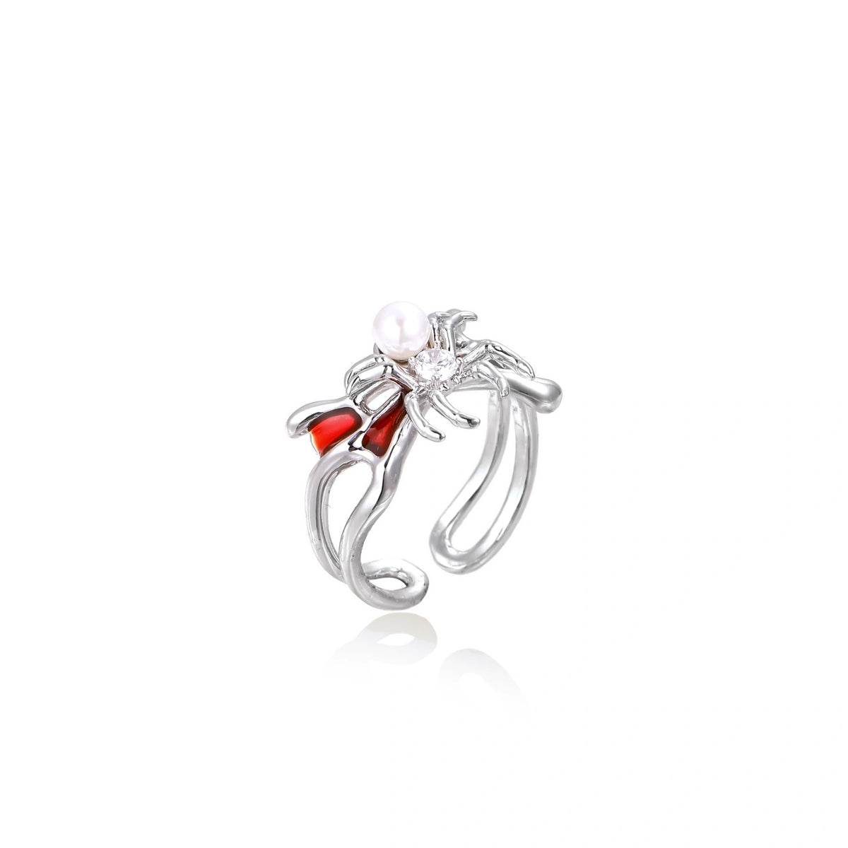 Crimson Spider Ring | Dopamine Alley
