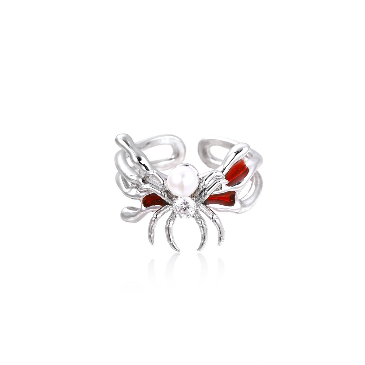 Crimson Spider Ring | Dopamine Alley