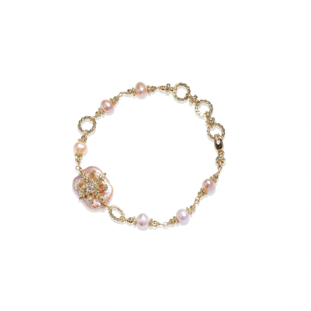Baroque Pearl Bloom Bracelet | Dopamine Alley