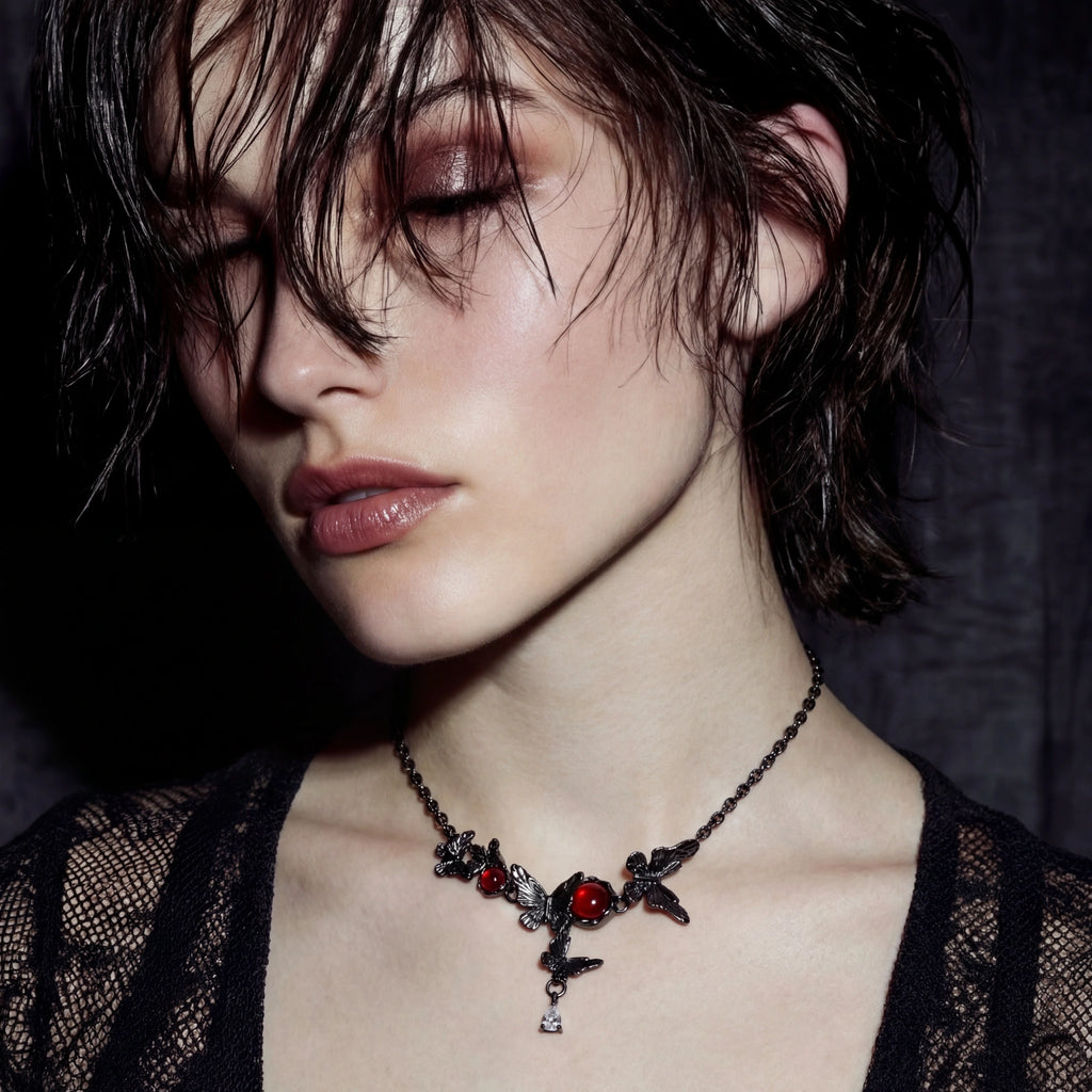 Gothic Rose Vine Necklace | Dopamine Alley