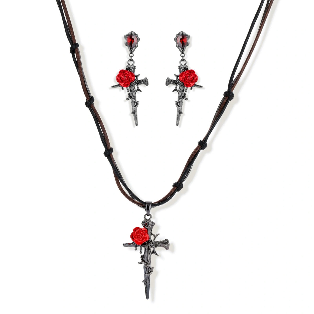 Thorned Rose Cross Set | Dopamine Alley