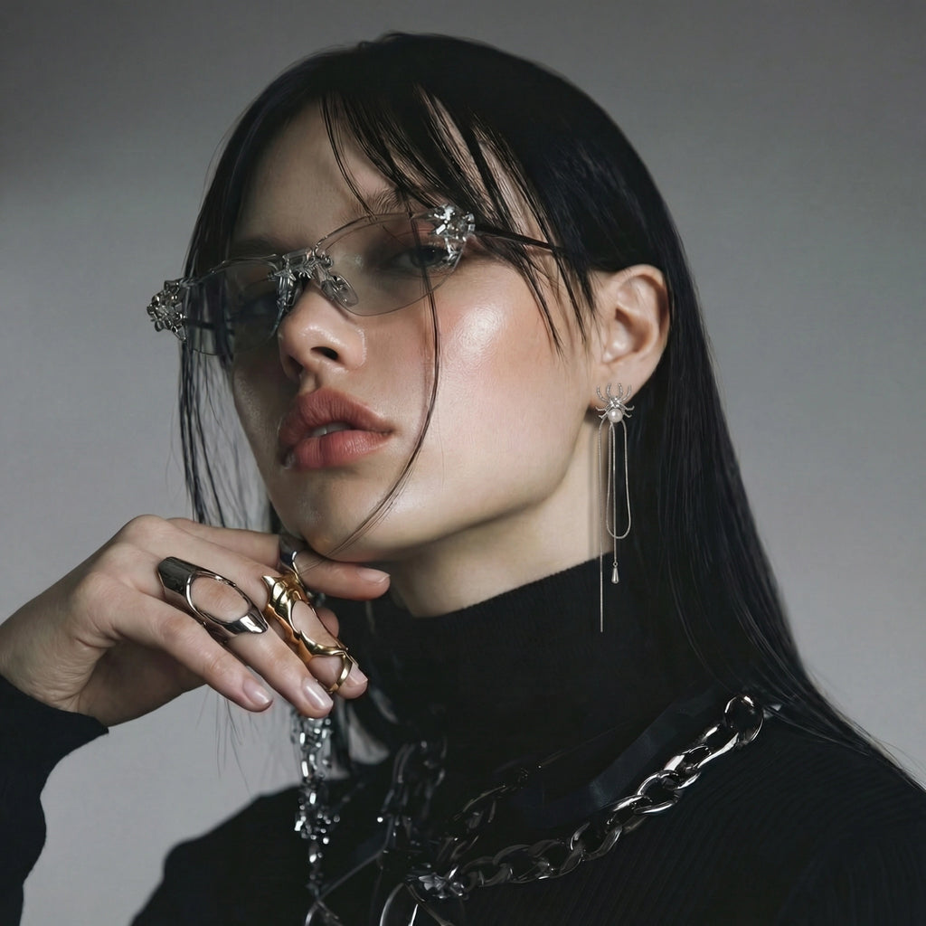 Pearl Spider Drop Earrings | Dopamine Alley