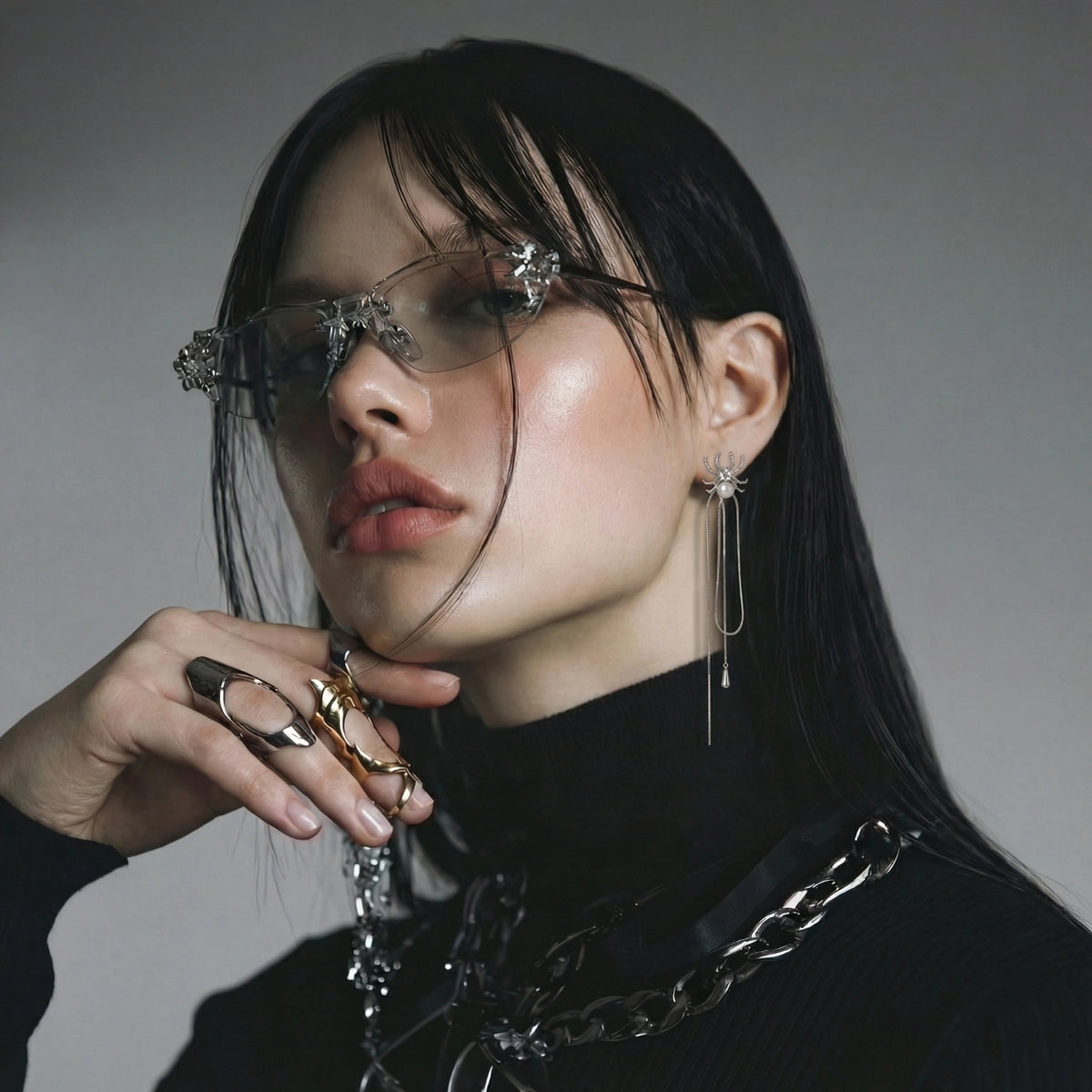 Pearl Spider Drop Earrings | Dopamine Alley