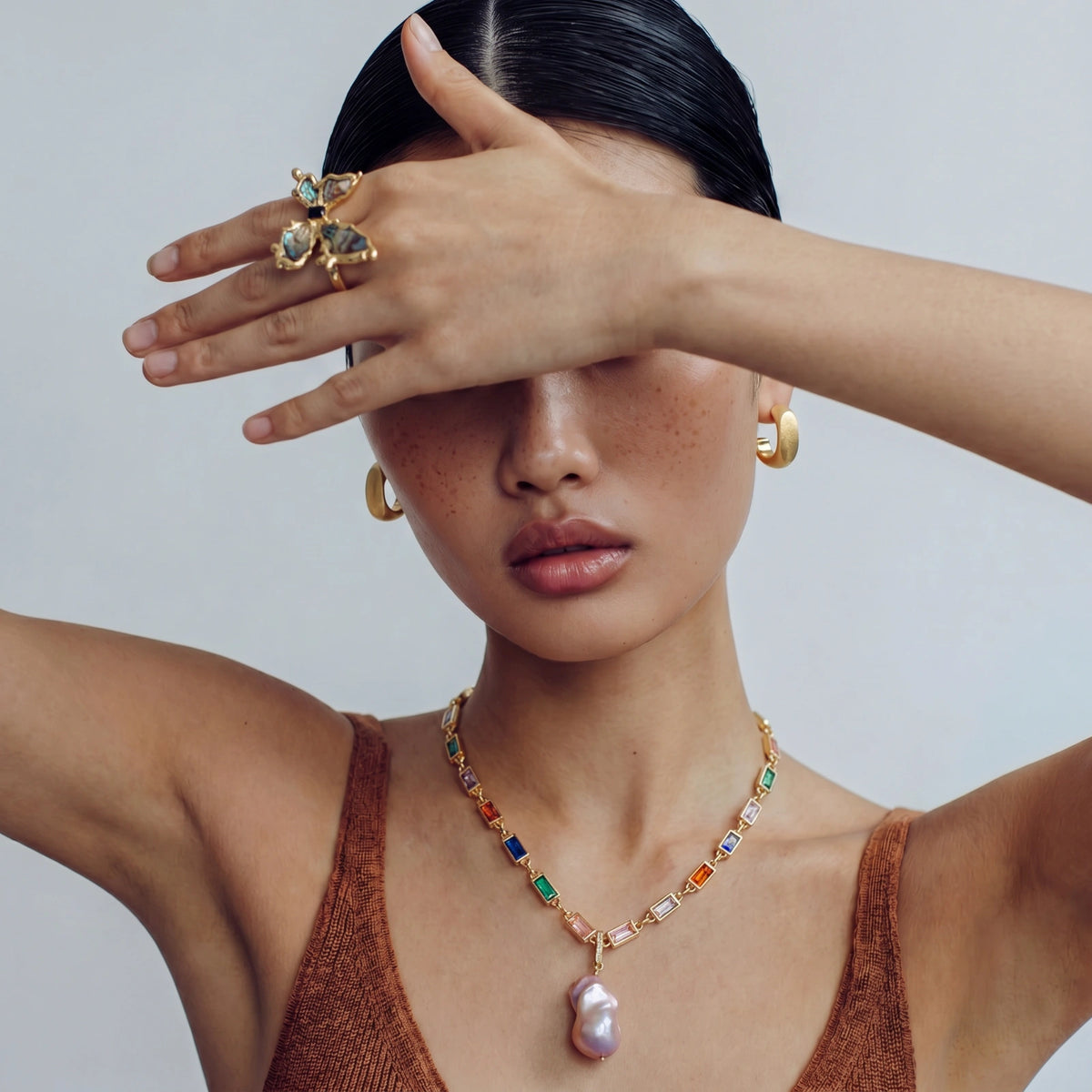 Rainbow Statement Necklace | Dopamine Alley