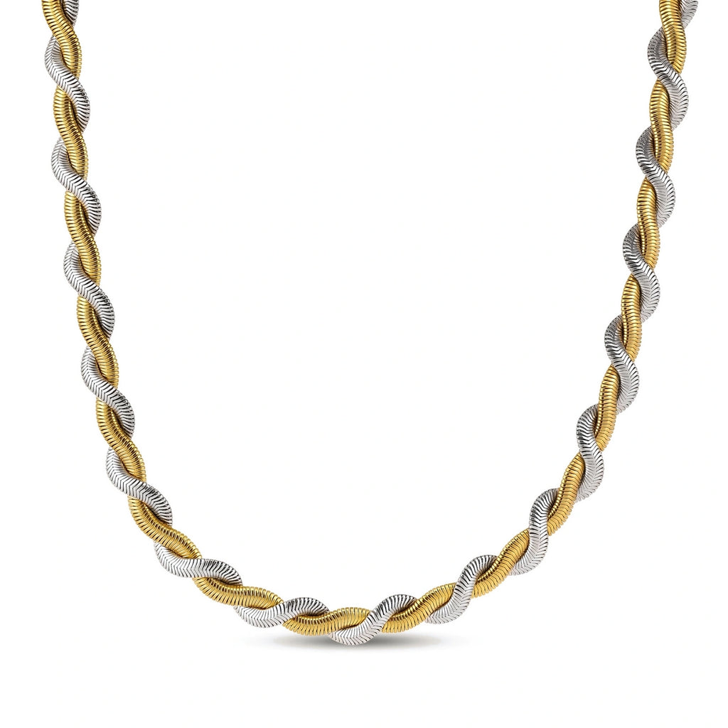 Dual Twist Chain Necklace | Dopamine Alley