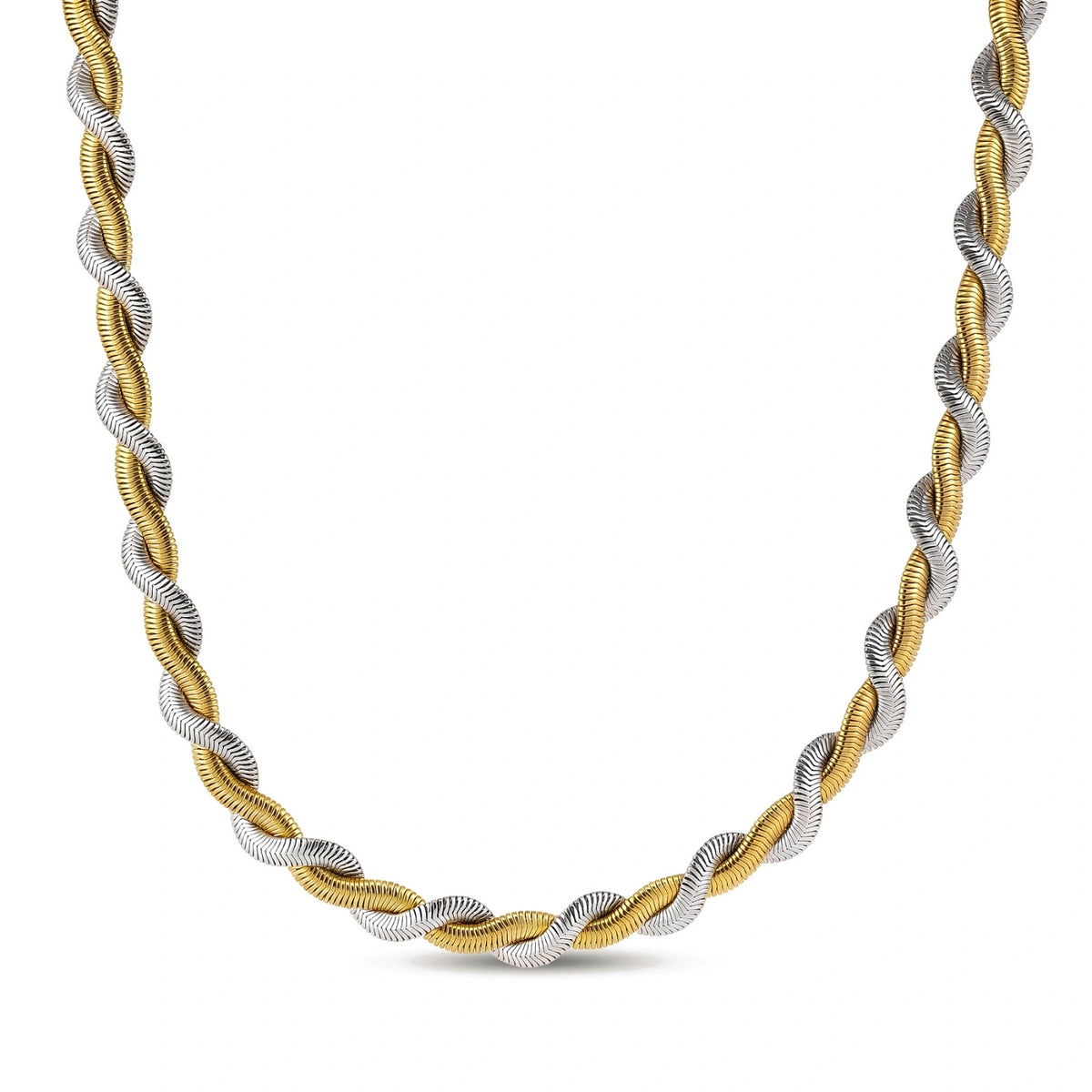 Dual Twist Chain Necklace | Dopamine Alley