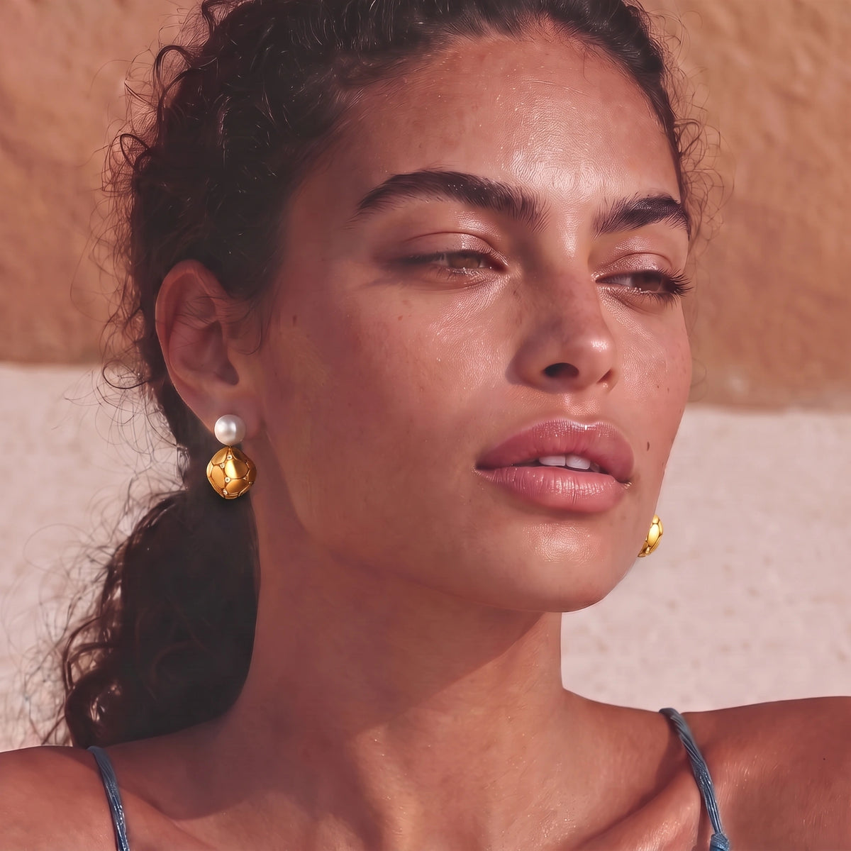 Petal Drop Pearl Earrings | Dopamine Alley