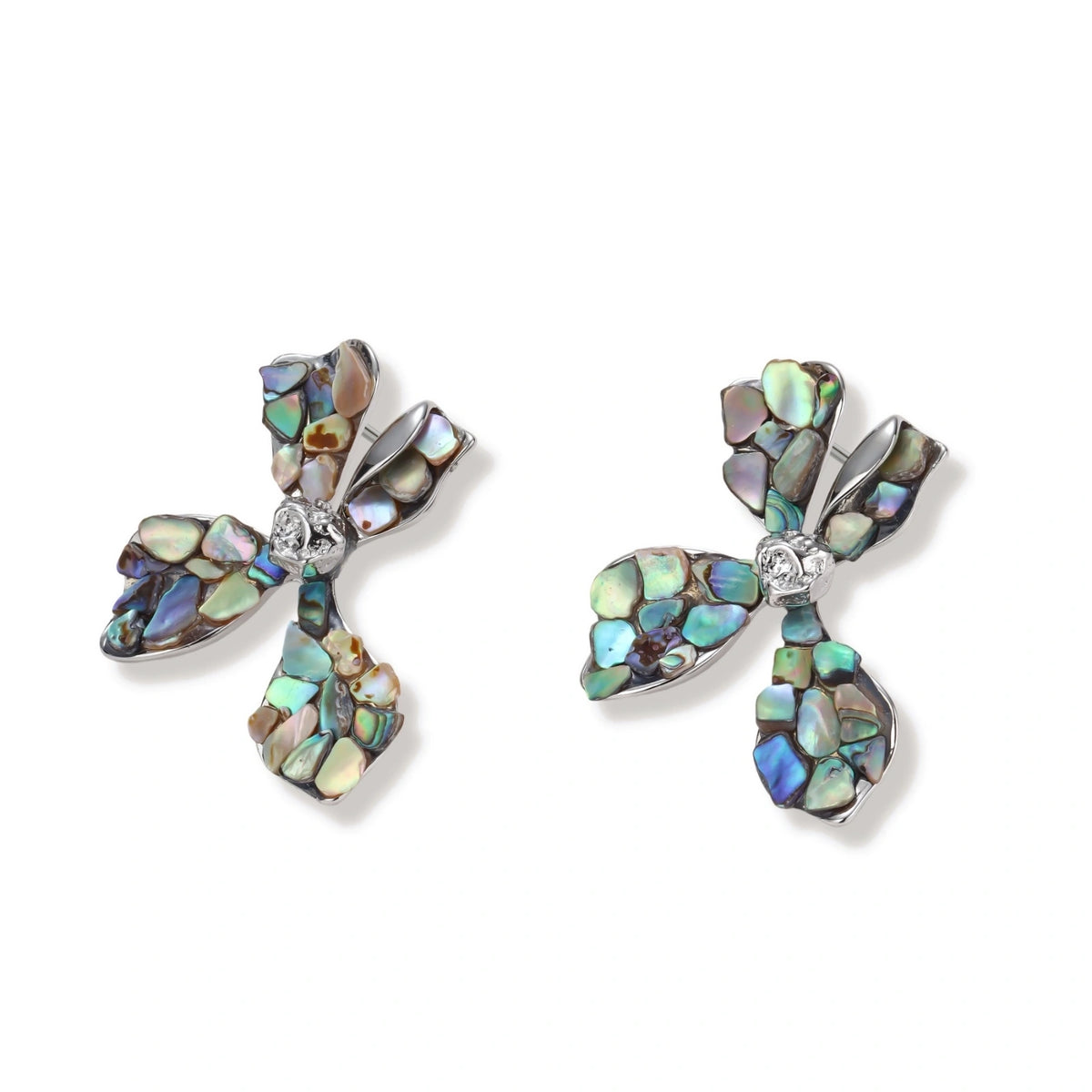 Celestial Shell Cross Studs | Dopamine Alley