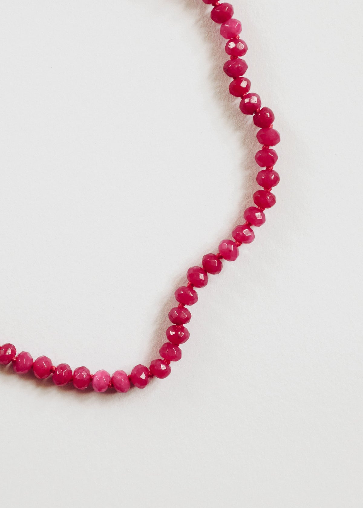 Pink Beaded Bracelet or Anklet with 14k Gold-Filled Accents