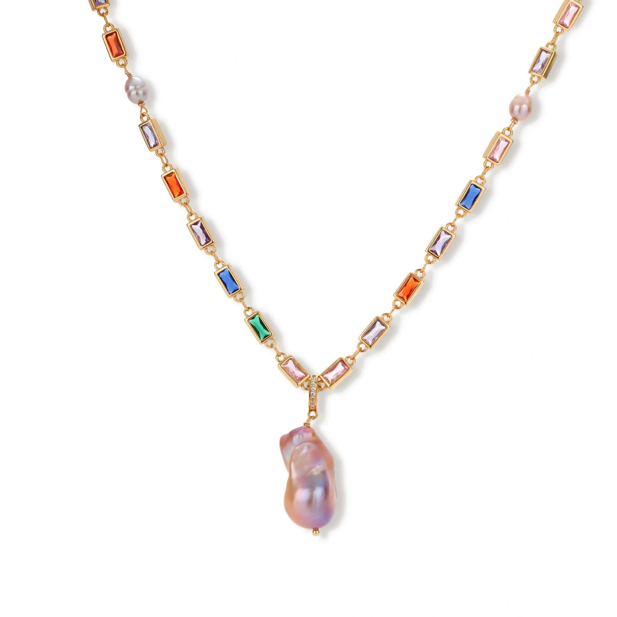 Rainbow Statement Necklace | Dopamine Alley