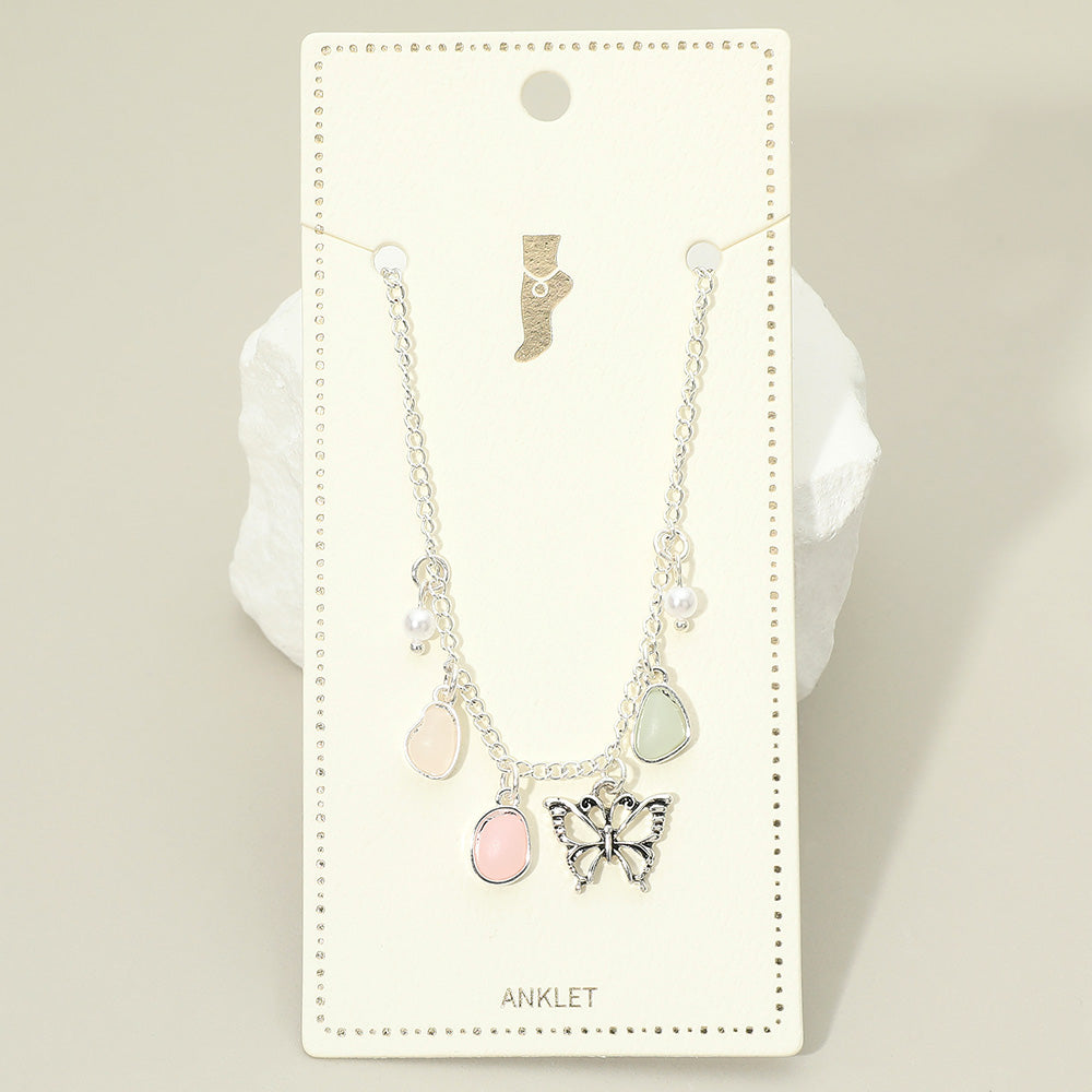 Butterfly Charm Anklet