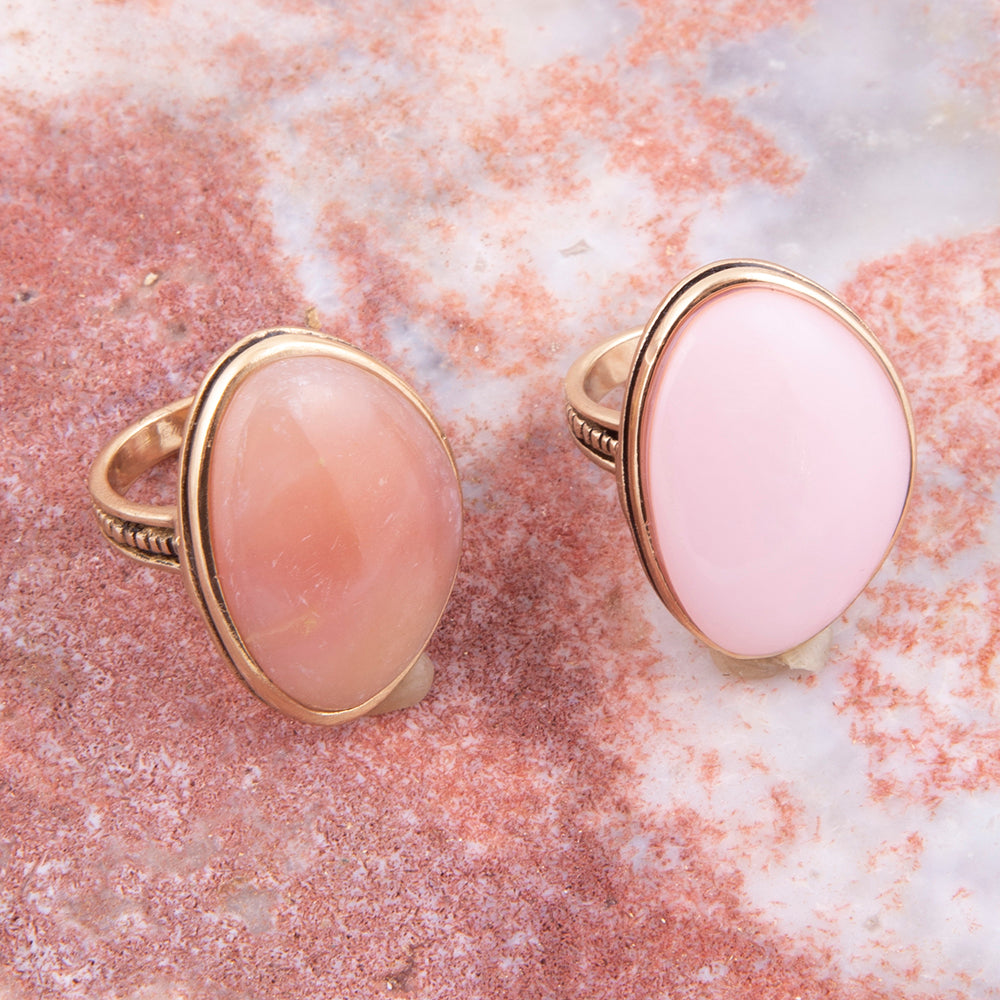 Pink Opal Statement Ring