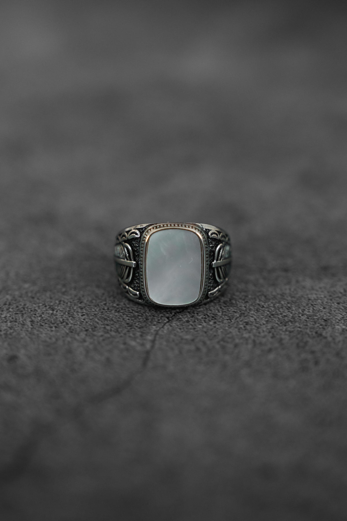 Desire Opalescent Stainless Steel Ring