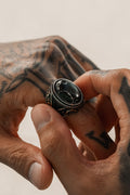 The Black Tide Stainless Steel Ring