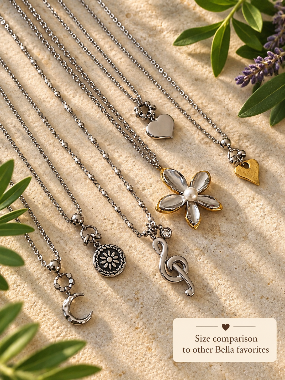 Musical Note Treble Clef Necklace by Bellaforma Jewelry
