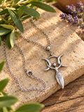 Moon Goddess Pendant Necklace by Bellaforma Jewelry
