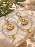 Samala Sun Hoop Earrings by Bellaforma Jewelry