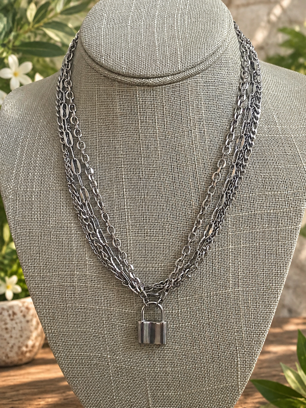 Camden Lock Pendant Necklace by Bellaforma Jewelry