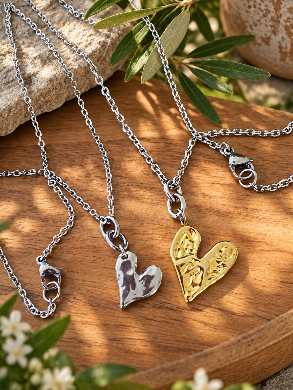Rebel Heart Pendant Necklace by Bellaforma Jewelry