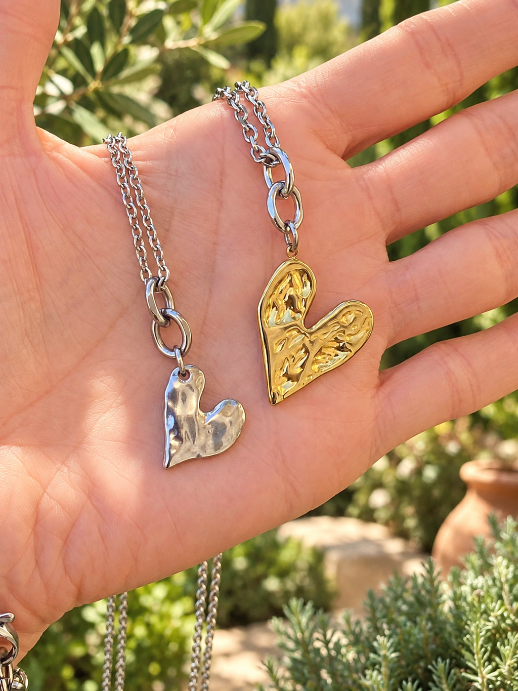 Rebel Heart Pendant Necklace by Bellaforma Jewelry