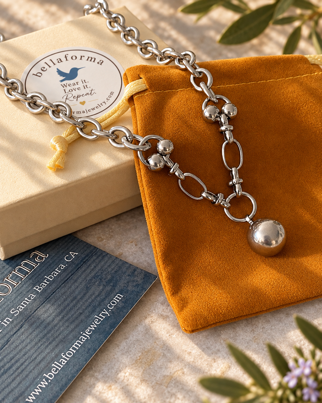 Lobero Ball Charm Choker by Bellaforma Jewelry