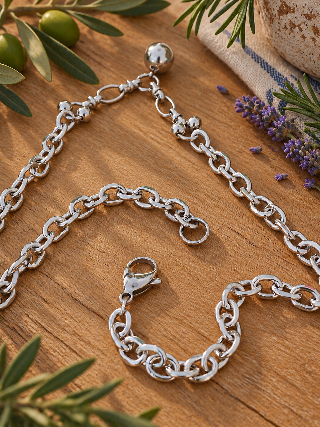 Lobero Ball Charm Choker by Bellaforma Jewelry