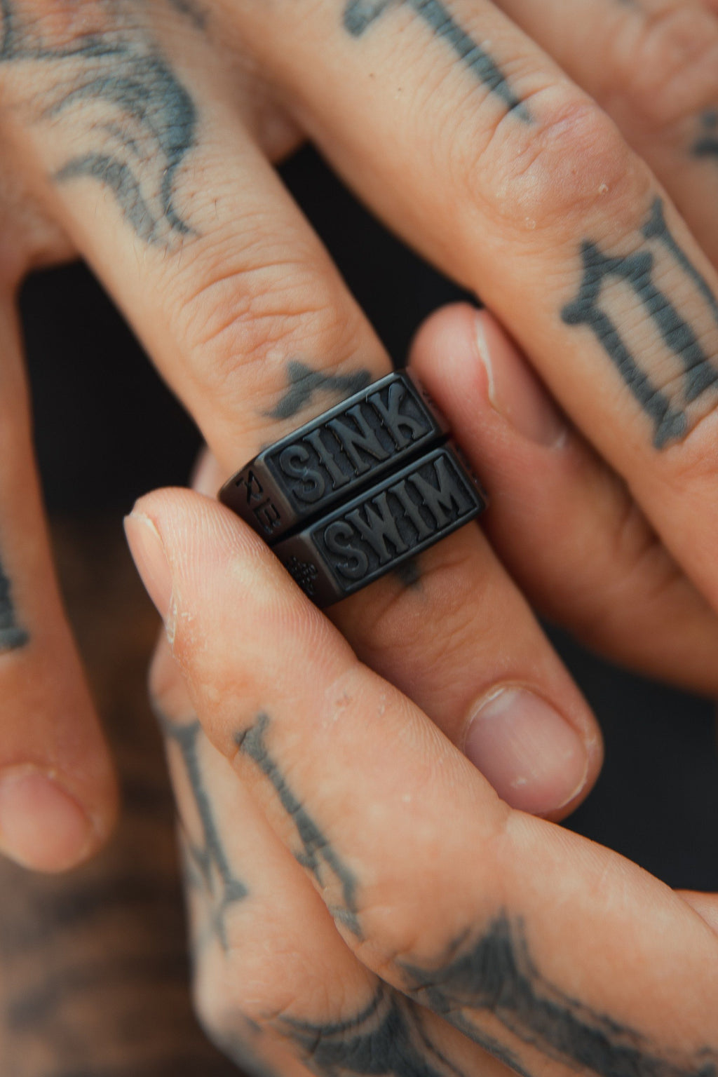 Blackout Sink or Swim Stainless Steel Ring Set