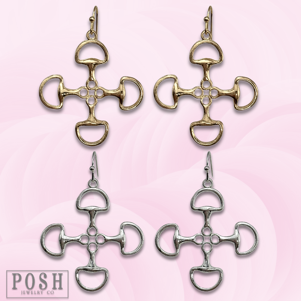 Equestrian Snaffle-Bit Earrings