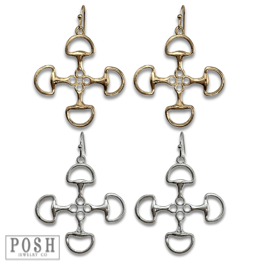 Equestrian Snaffle-Bit Earrings