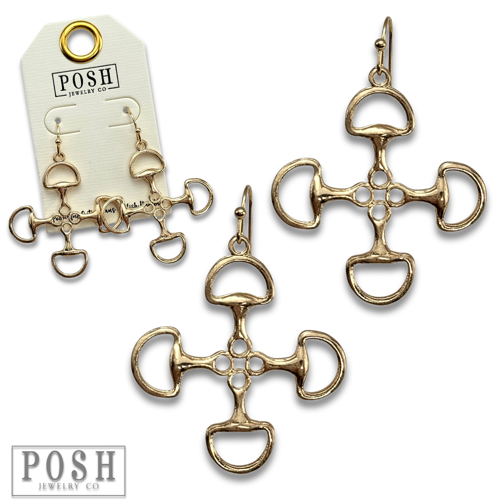 Equestrian Snaffle-Bit Earrings