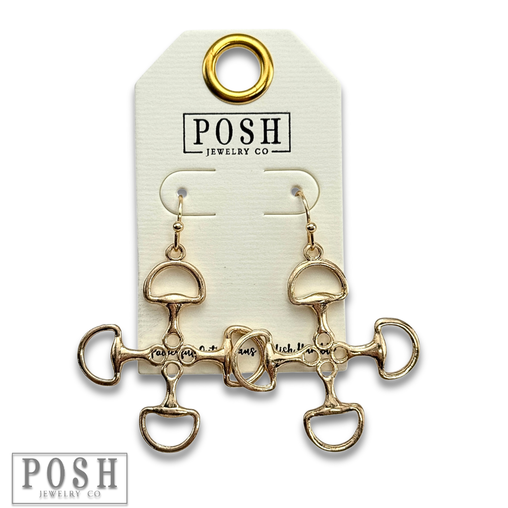 Equestrian Snaffle-Bit Earrings