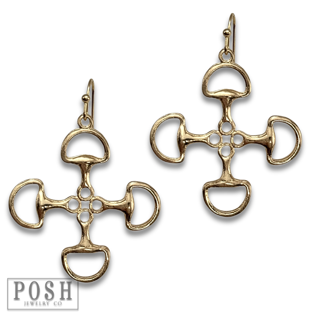 Equestrian Snaffle-Bit Earrings