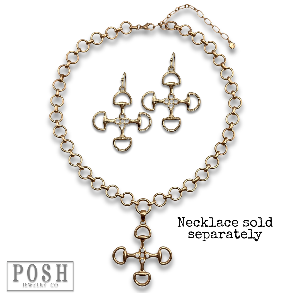 Equestrian Snaffle-Bit Earrings