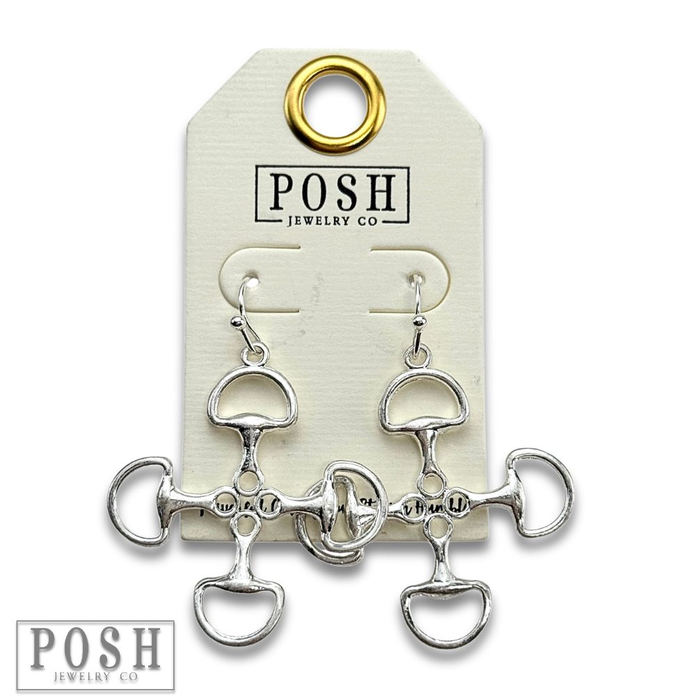 Equestrian Snaffle-Bit Earrings