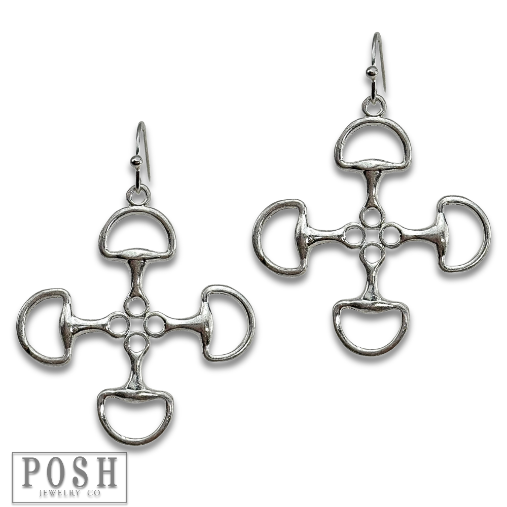 Equestrian Snaffle-Bit Earrings
