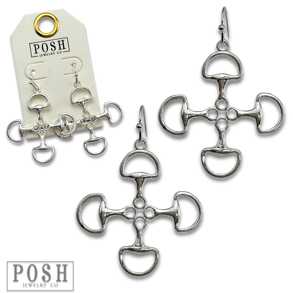 Equestrian Snaffle-Bit Earrings
