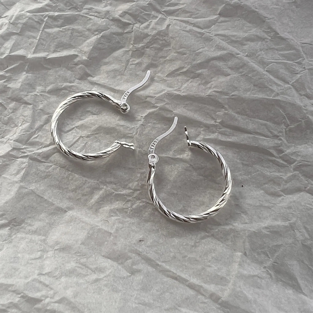 Twisted Circle Earrings