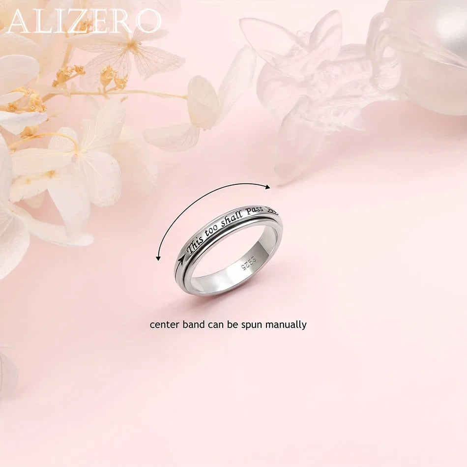This Too Shall Pass Rotating Quote Ring