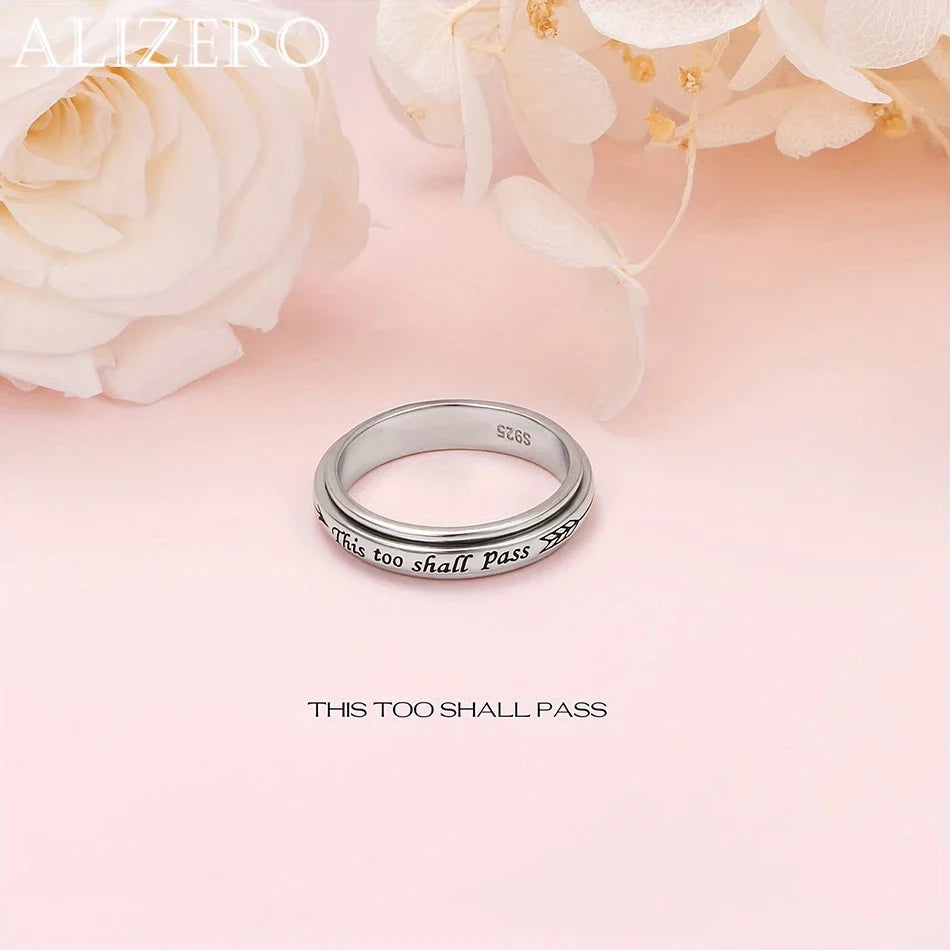 This Too Shall Pass Rotating Quote Ring