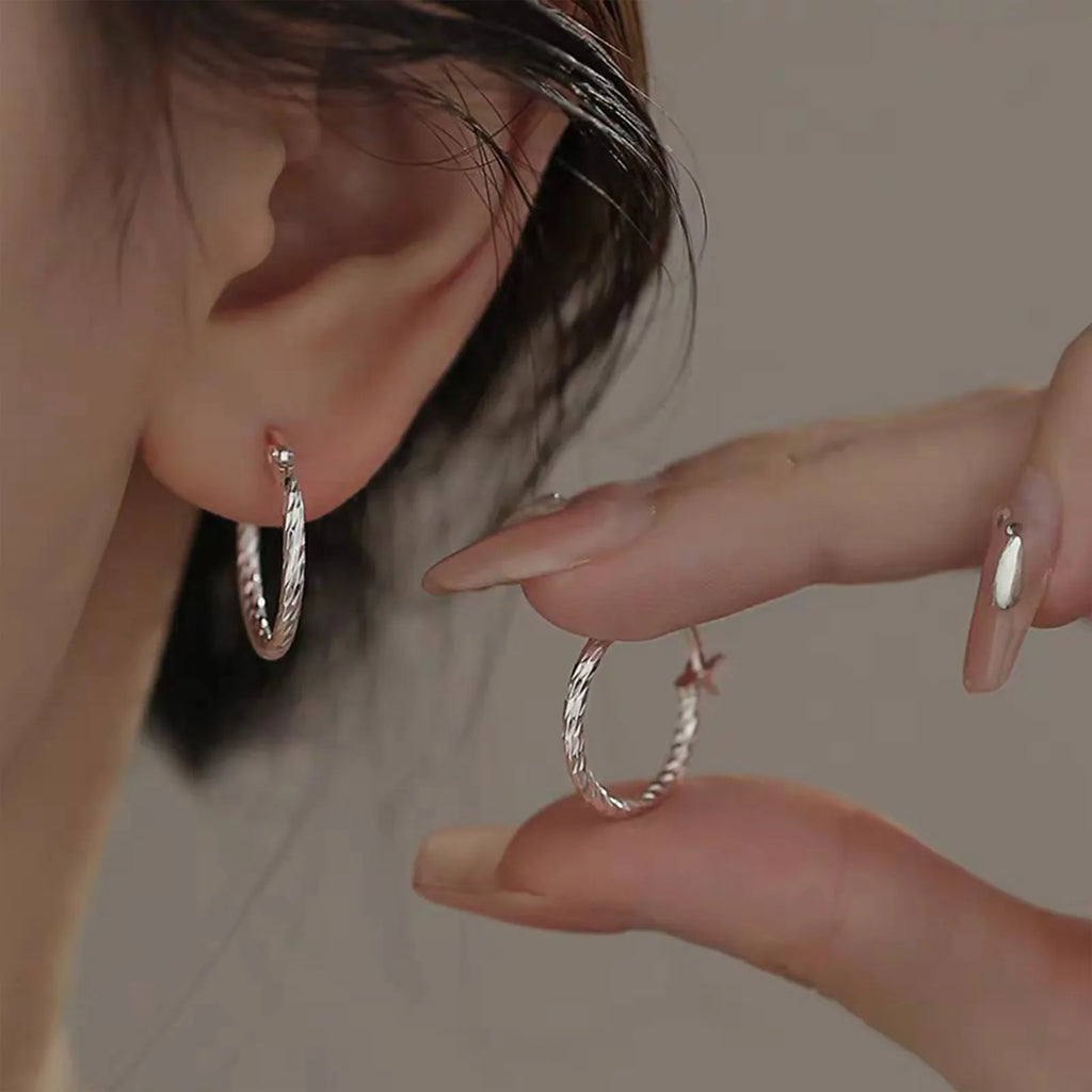 Twisted Circle Earrings