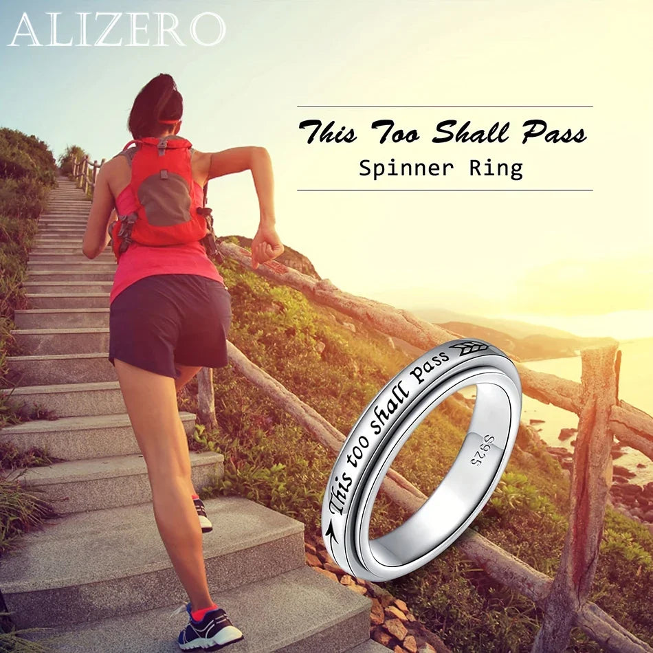 This Too Shall Pass Rotating Quote Ring
