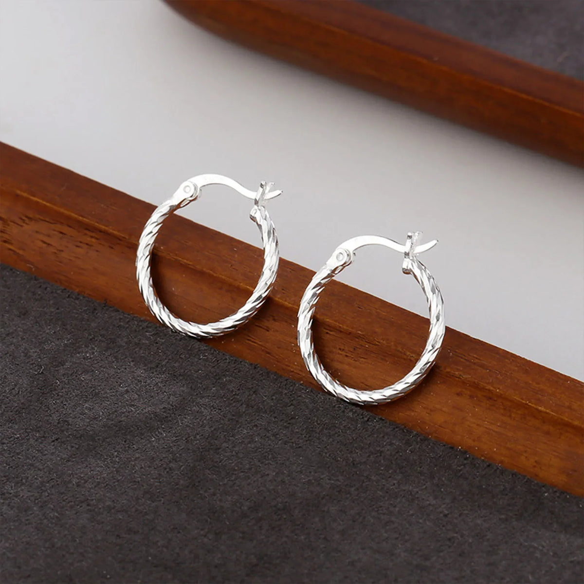 Twisted Circle Earrings