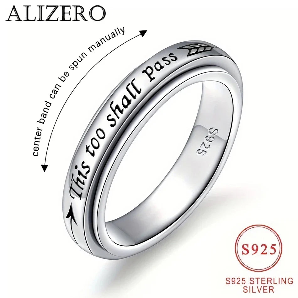 This Too Shall Pass Rotating Quote Ring