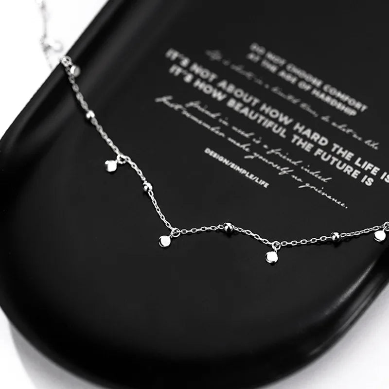 Round Accent Tassel Necklace
