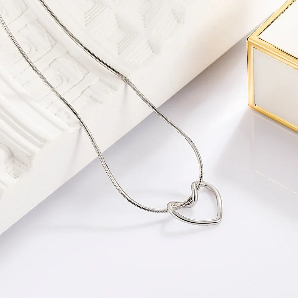 Open Heart Chain Necklace