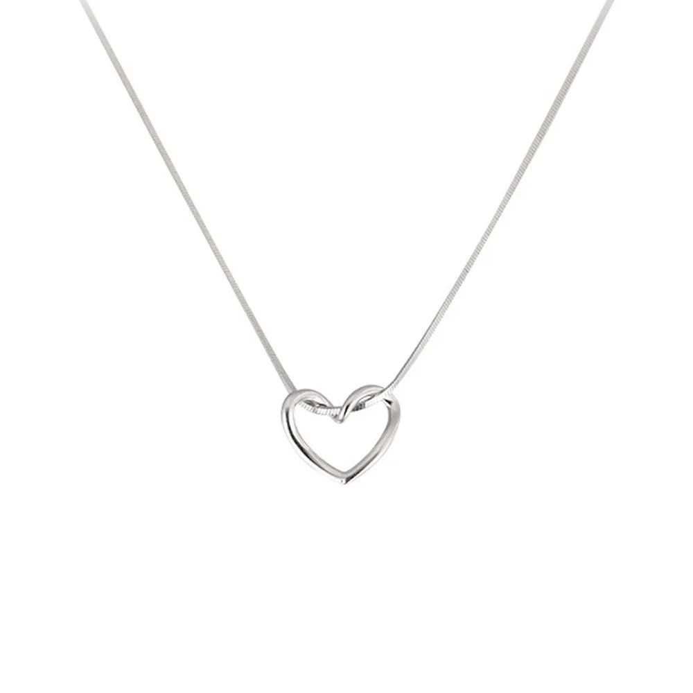 Open Heart Chain Necklace